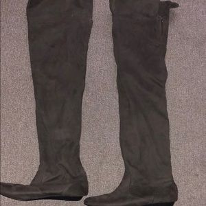 Aldo faux suede boots over the knee